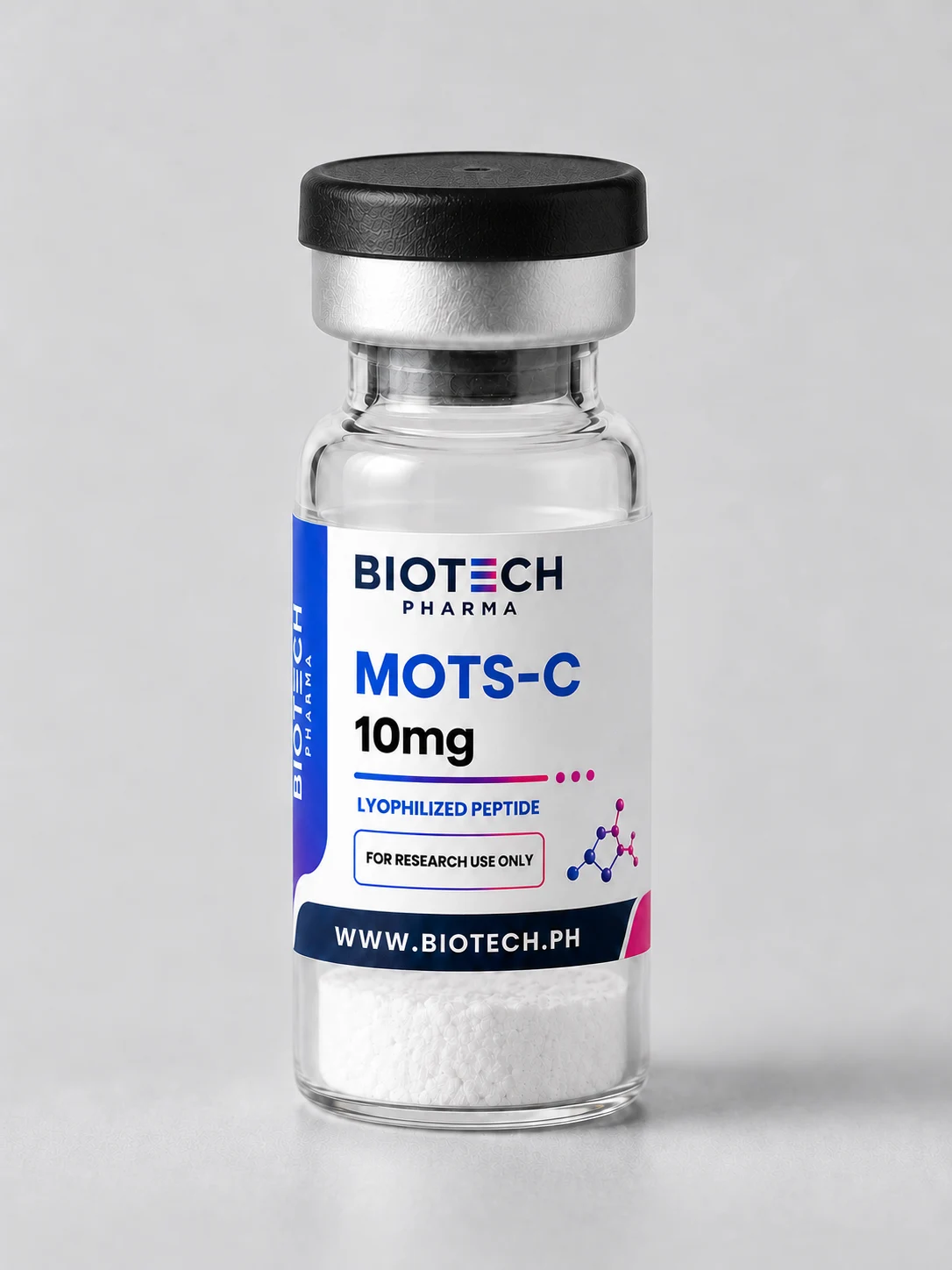 Bočica sa oznakom MOTS-c 10 mg, Biotech Pharma
